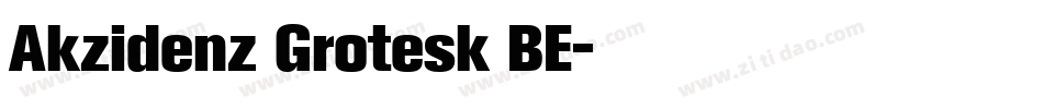 Akzidenz Grotesk BE字体转换